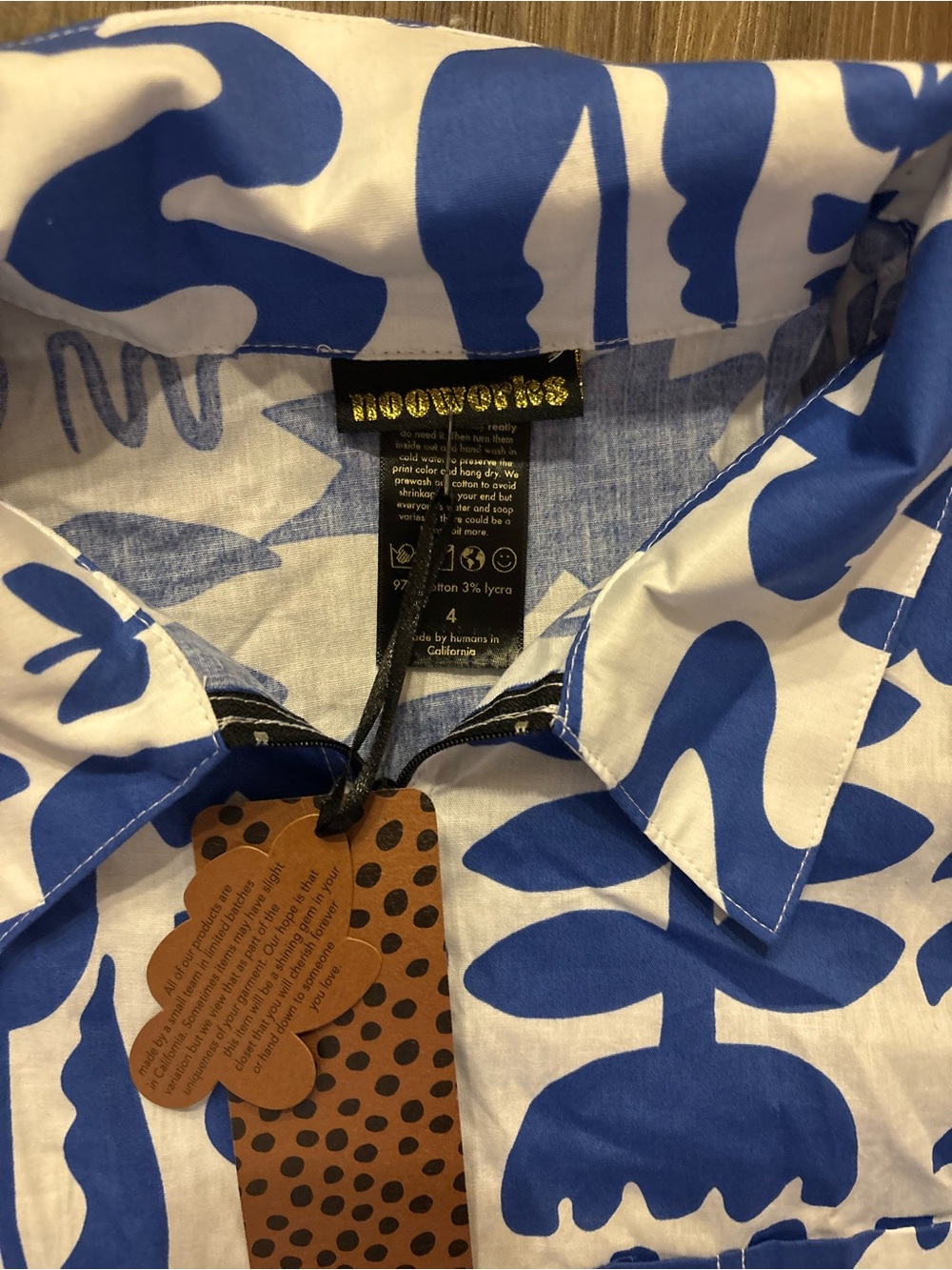 Blue & White Printed dress